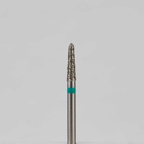Алмазный бор турбинный стоматологический 876.314.294.060.016 «Торпеда» зеленая насечка d=1,6 мм (5 шт)