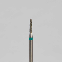 Алмазный бор турбинный стоматологический 876.314.294.060.012 «Торпеда» зеленая насечка d=1,2 мм (5 шт)