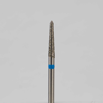 Алмазный бор турбинный стоматологический 866.314.294.100.018 «Торпеда» синяя насечка d=1,8 мм (5 шт)