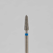Алмазный бор турбинный стоматологический 866.314.294.080.023 «Торпеда» синяя насечка d=2,3 мм (5 шт)