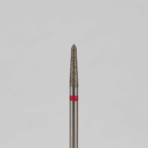 Алмазный бор турбинный стоматологический 856.314.294.080.016 «Торпеда» красная насечка d=1,6 мм (5 шт)