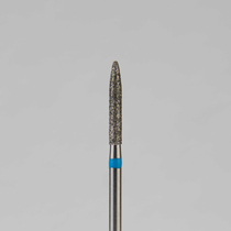 Алмазный бор турбинный стоматологический 866.314.284.100.016 «Пуля» синяя насечка d=1,6 мм (5 шт)