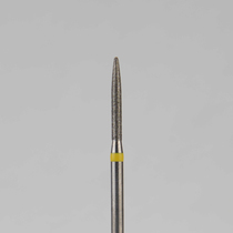Алмазный бор турбинный стоматологический 836.314.284.100.012 «Пуля» желтая насечка d=1,2 мм (5 шт)