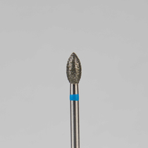 Алмазный бор турбинный стоматологический 866.314.257.050.027 «Почка» синяя насечка d=2,7 мм (5 шт)