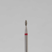 Алмазный бор турбинный стоматологический 856.314.257.030.010 «Почка» красная насечка d=1 мм (5 шт)