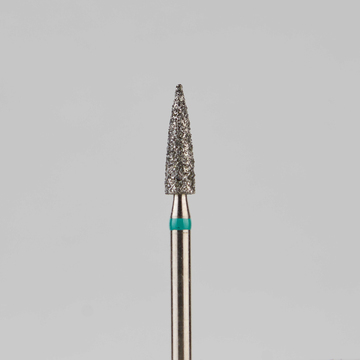 Алмазный бор турбинный стоматологический 876.314.245.080.023 «Пуля» зеленая насечка d=2,3 мм (5 шт) 0
