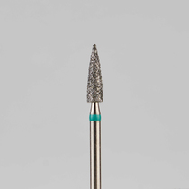Алмазный бор турбинный стоматологический 876.314.245.080.023 «Пуля» зеленая насечка d=2,3 мм (5 шт)