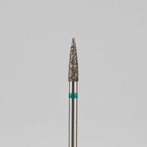 Алмазный бор турбинный стоматологический 876.314.245.080.018 «Пуля» зеленая насечка d=1,8 мм (5 шт)
