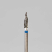 Алмазный бор турбинный стоматологический 866.314.245.080.023 «Пуля» синяя насечка d=2,3 мм (5 шт)