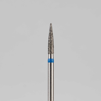 Алмазный бор турбинный стоматологический 866.314.245.080.016 «Пуля» синяя насечка d=1,6 мм (5 шт)