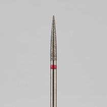 Алмазный бор турбинный стоматологический 856.314.245.115.016 «Пуля» красная насечка d=1,6 мм (5 шт)