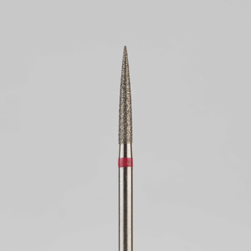 Алмазный бор турбинный стоматологический 856.314.245.100.014 «Пуля» красная насечка d=1,4 мм (5 шт) 0