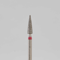 Алмазный бор турбинный стоматологический 856.314.245.080.021 «Пуля» красная насечка d=2,1 мм (5 шт)