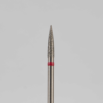 Алмазный бор турбинный стоматологический 856.314.245.080.016 «Пуля» красная насечка d=1,6 мм (5 шт) 0