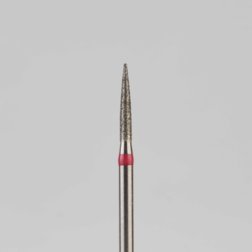 Алмазный бор турбинный стоматологический 856.314.245.080.012 «Пуля» красная насечка d=0,9 мм (5 шт) 0
