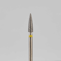 Алмазный бор турбинный стоматологический 836.314.245.080.021 «Пуля» желтая насечка d=2,1 мм (5 шт)