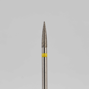 Алмазный бор турбинный стоматологический 836.314.245.080.016 «Пуля» желтая насечка d=1,6 мм (5 шт) 0