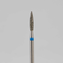 Алмазный бор турбинный стоматологический 866.315.243.080.016 «Пламя» синяя насечка d=1,6 мм (5 шт)
