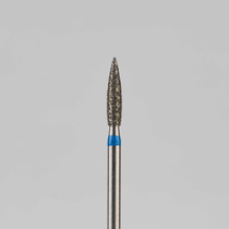 Алмазный бор турбинный стоматологический 866.314.243.080.018 «Пламя» синяя насечка d=1,8 мм (5 шт)
