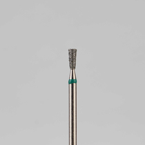Алмазный бор турбинный стоматологический 876.315.225.040.016 «Обратный конус» зеленая насечка d=1,6 мм (5 шт)