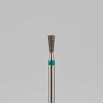 Алмазный бор турбинный стоматологический 876.314.225.040.018 «Обратный конус» зеленая насечка d=1,8 мм (5 шт)