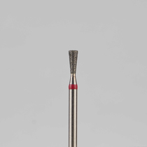 Алмазный бор турбинный стоматологический 856.314.225.040.016 «Обратный конус» красная насечка d=1,6 мм (5 шт)
