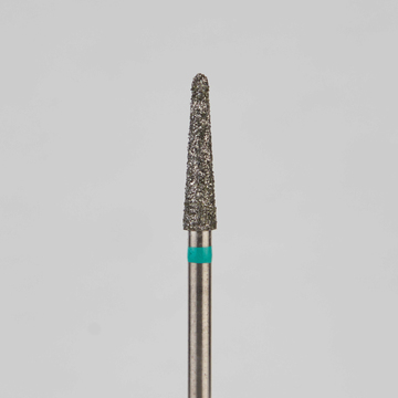 Алмазный бор турбинный стоматологический 876.314.194.100.023 «Конус закругленный» зеленая насечка d=2,3 мм (5 шт) 0