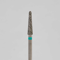 Алмазный бор турбинный стоматологический 876.314.194.100.023 «Конус закругленный» зеленая насечка d=2,3 мм (5 шт)