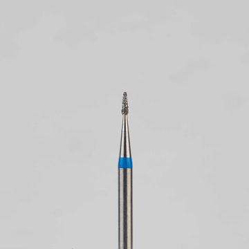 Алмазный бор турбинный стоматологический 866.314.194.021.009 «Конус закругленный» синяя насечка d=0,9 мм (5 шт) 0