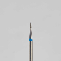Алмазный бор турбинный стоматологический 866.314.194.021.009 «Конус закругленный» синяя насечка d=0,9 мм (5 шт)