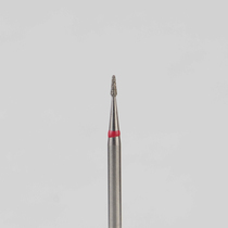 Алмазный бор турбинный стоматологический 856.315.194.021.007 «Конус закругленный» красная насечка d=0,7 мм (5 шт)