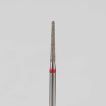 Алмазный бор турбинный стоматологический 856.314.194.100.012 «Конус закругленный» красная насечка d=1,2 мм (5 шт)