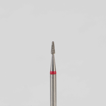 Алмазный бор турбинный стоматологический 856.314.194.030.010 «Конус закругленный» красная насечка d=1 мм (5 шт) 0