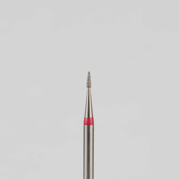 Алмазный бор турбинный стоматологический 856.314.194.021.007 «Конус закругленный» красная насечка d=0,7 мм (5 шт) 0