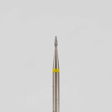 Алмазный бор турбинный стоматологический 836.315.194.021.007 «Конус закругленный» желтая насечка d=0,7 мм (5 шт) 0