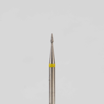 Алмазный бор турбинный стоматологический 836.315.194.021.007 «Конус закругленный» желтая насечка d=0,7 мм (5 шт)