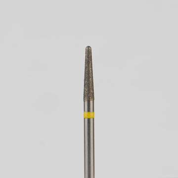 Алмазный бор турбинный стоматологический 836.314.194.080.016 «Конус закругленный» желтая насечка d=1,6 мм (5 шт) 0