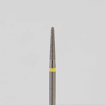 Алмазный бор турбинный стоматологический 836.314.194.080.014 «Конус закругленный» желтая насечка d=1,4 мм (5 шт) 0