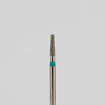 Алмазный бор турбинный стоматологический 876.314.168.060.016 «Конус усеченный» зеленая насечка d=1,6 мм (5 шт)