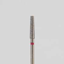 Алмазный бор турбинный стоматологический 856.314.168.100.021 «Конус усеченный» красная насечка d=2,1 мм (5 шт)