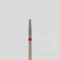 Алмазный бор турбинный стоматологический 856.314.168.080.016 «Конус усеченный» красная насечка d=1,6 мм (5 шт)
