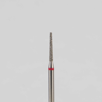 Алмазный бор турбинный стоматологический 856.314.168.080.010 «Конус усеченный» красная насечка d=1 мм (5 шт)