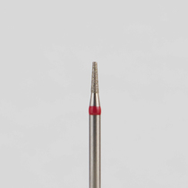 Алмазный бор турбинный стоматологический 856.314.168.040.010 «Конус усеченный» красная насечка d=1 мм (5 шт)