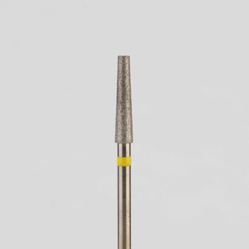 Алмазный бор турбинный стоматологический 836.314.168.100.021 «Конус усеченный» желтая насечка d=2,1 мм (5 шт) 0