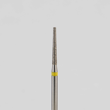 Алмазный бор турбинный стоматологический 836.314.168.100.012 «Конус усеченный» желтая насечка d=1,2 мм (5 шт) 0