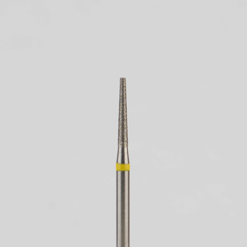Алмазный бор турбинный стоматологический 836.314.168.080.012 «Конус усеченный» желтая насечка d=1,2 мм (5 шт) 0