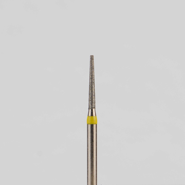 Алмазный бор турбинный стоматологический 836.314.168.080.010 «Конус усеченный» желтая насечка d=1 мм (5 шт) 0