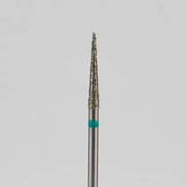 Алмазный бор турбинный стоматологический 876.314.164.115.018 «Конус» зеленая насечка d=1,8 мм (5 шт)