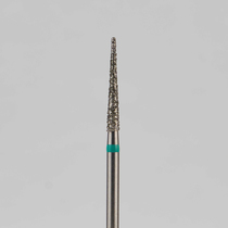 Алмазный бор турбинный стоматологический 876.314.164.115.016 «Конус» зеленая насечка d=1,6 мм (5 шт)
