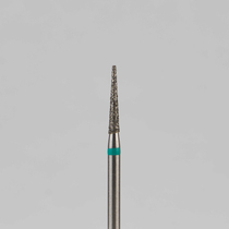 Алмазный бор турбинный стоматологический 876.314.164.080.014 «Конус» зеленая насечка d=1,4 мм (5 шт)